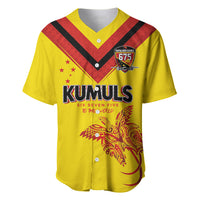 Papua New Guinea Rugby Custom Baseball Jersey Six Seven Five to The World - Melanesian Pattern LT03 Multicolor - Polynesian Pride