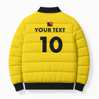 Papua New Guinea Rugby Custom Bomber Puffer Jacket Six Seven Five to The World - Melanesian Pattern LT03 - Polynesian Pride