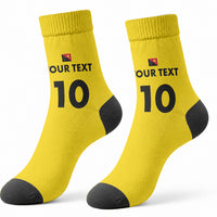 Papua New Guinea Rugby Custom Crew Socks Six Seven Five to The World - Melanesian Pattern LT03 - Polynesian Pride