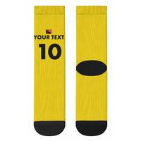 Papua New Guinea Rugby Custom Crew Socks Six Seven Five to The World - Melanesian Pattern LT03 - Polynesian Pride