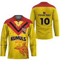Papua New Guinea Rugby Custom Hockey Jersey Six Seven Five to The World - Melanesian Pattern LT03 - Polynesian Pride