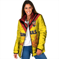 Papua New Guinea Rugby Custom Padded Jacket Six Seven Five to The World - Melanesian Pattern LT03 Women Multicolor - Polynesian Pride