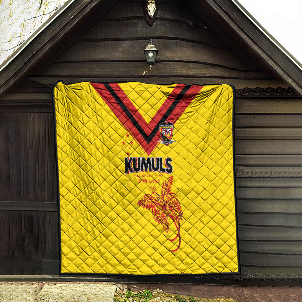 Papua New Guinea Rugby Quilt Six Seven Five to The World - Melanesian Pattern LT03 - Polynesian Pride