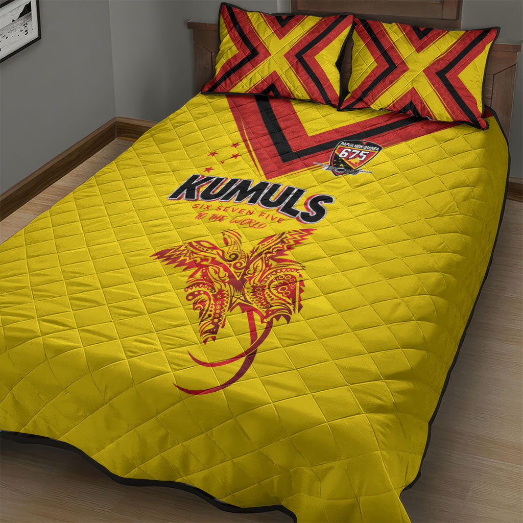 Papua New Guinea Rugby Quilt Bed Set Six Seven Five to The World - Melanesian Pattern LT03 - Polynesian Pride