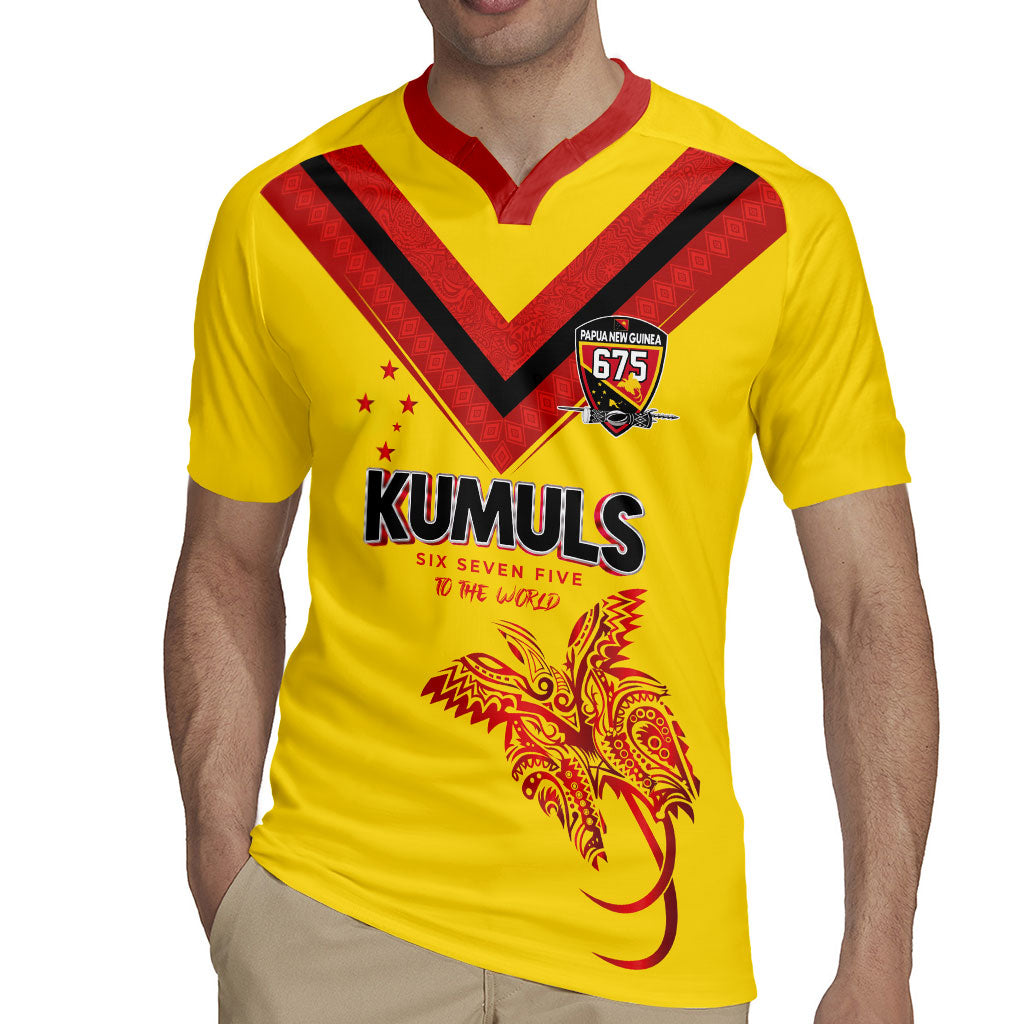 Papua New Guinea Rugby Custom Rugby Jersey Six Seven Five to The World - Melanesian Pattern LT03 - Polynesian Pride