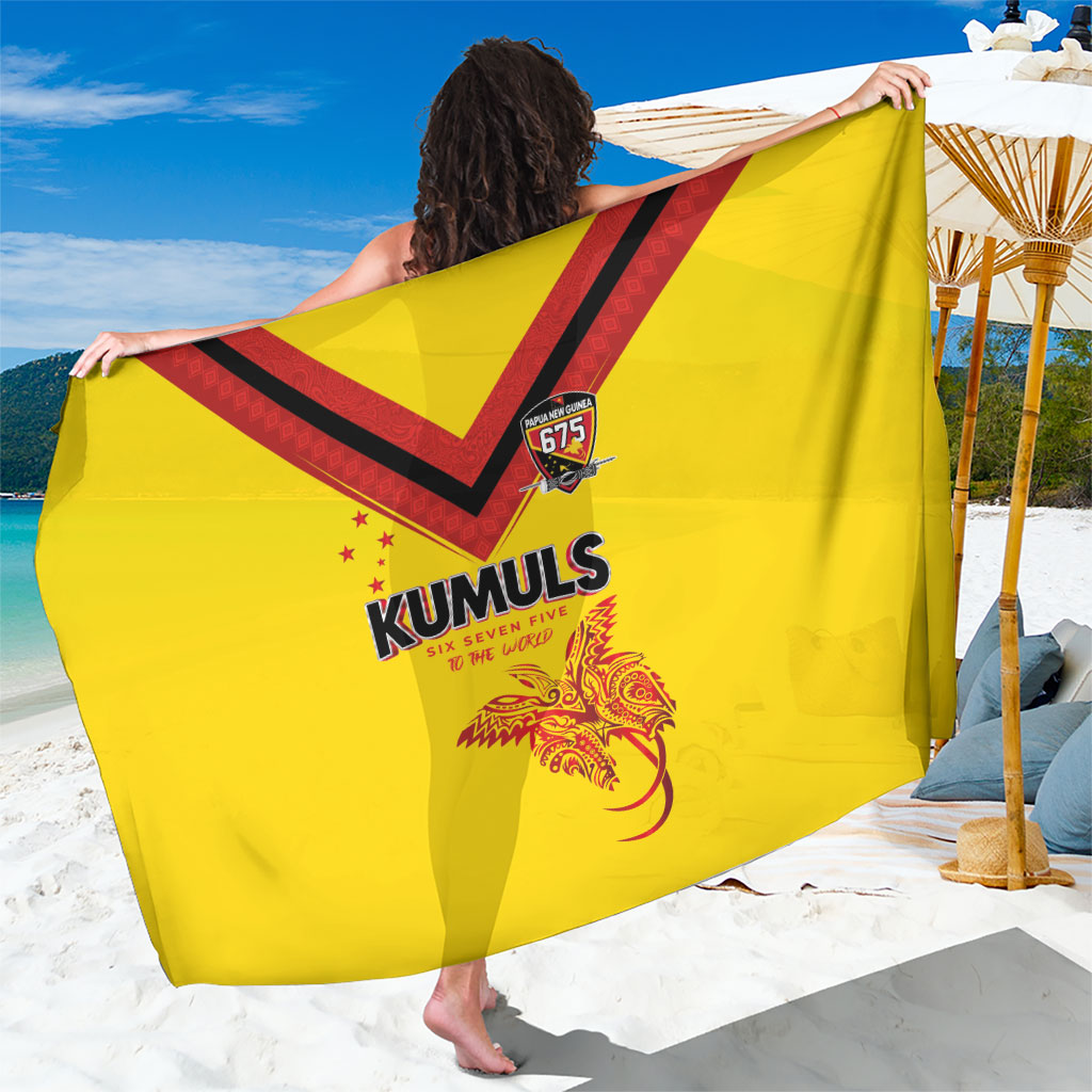 Papua New Guinea Rugby Sarong Six Seven Five to The World - Melanesian Pattern LT03 One Size 44 x 66 inches Multicolor - Polynesian Pride