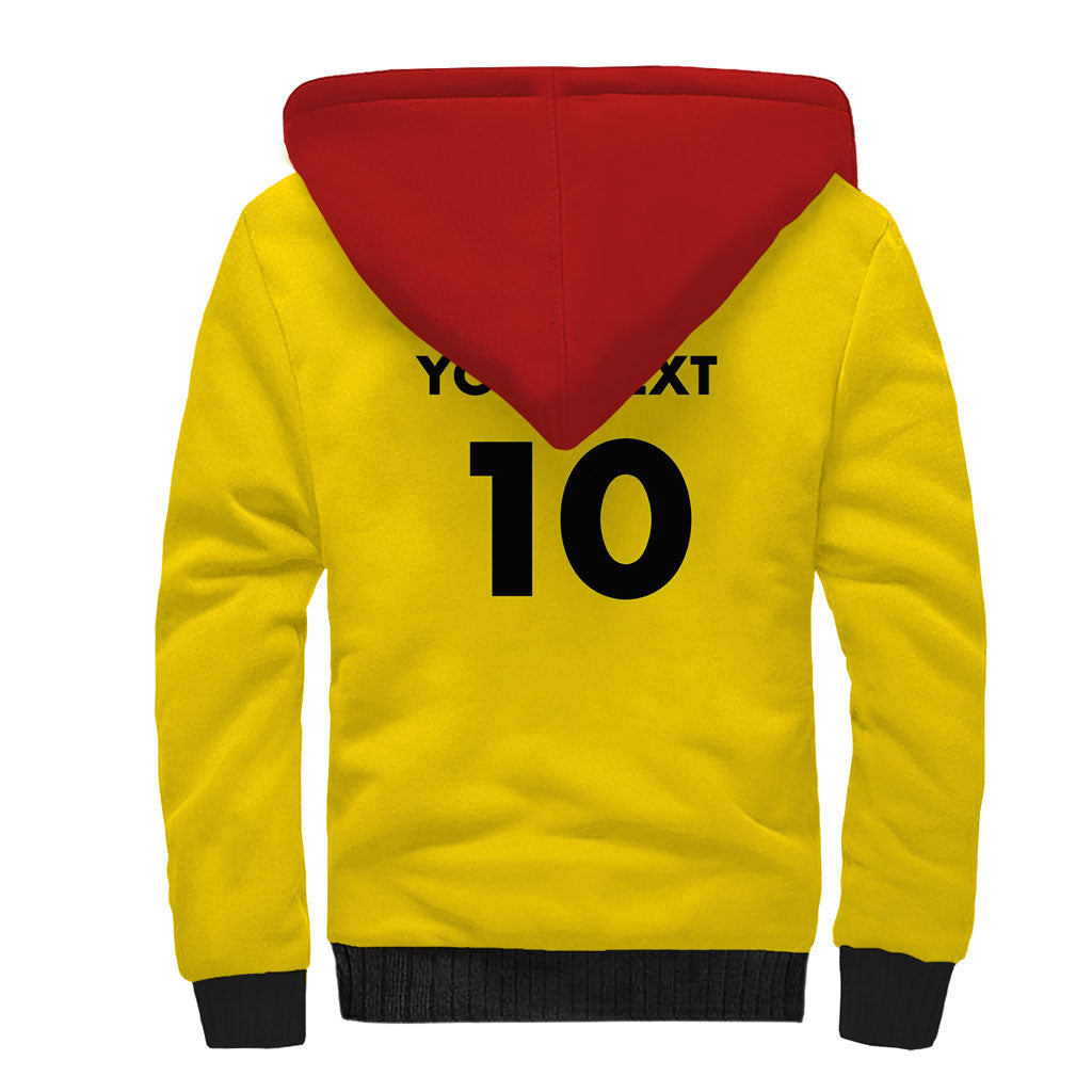 Papua New Guinea Rugby Custom Sherpa Hoodie Six Seven Five to The World - Melanesian Pattern LT03 - Polynesian Pride