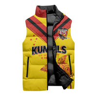 Papua New Guinea Rugby Custom Sleeveless Puffer Jacket Six Seven Five to The World - Melanesian Pattern LT03 - Polynesian Pride