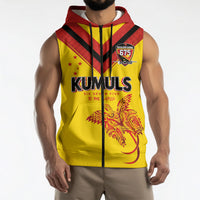 Papua New Guinea Rugby Custom Sleeveless Zip Hoodie Six Seven Five to The World - Melanesian Pattern LT03 - Polynesian Pride