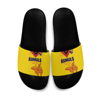 Papua New Guinea Rugby Slide Sandals Six Seven Five to The World - Melanesian Pattern LT03 Multicolor - Polynesian Pride