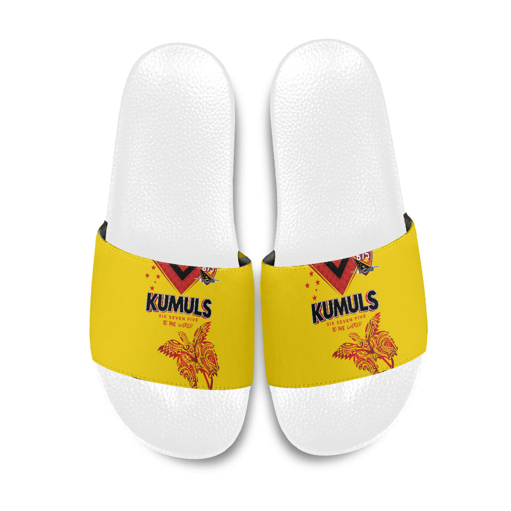 Papua New Guinea Rugby Slide Sandals Six Seven Five to The World - Melanesian Pattern LT03 Multicolor - Polynesian Pride