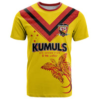 Papua New Guinea Rugby Custom T Shirt Six Seven Five to The World - Melanesian Pattern LT03 Multicolor - Polynesian Pride