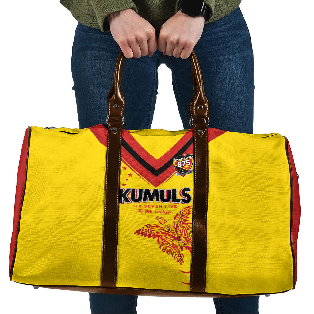 Papua New Guinea Rugby Travel Bag Six Seven Five to The World - Melanesian Pattern LT03 Multicolor - Polynesian Pride