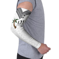 Fijian Rugby Arm Sleeves Six Seven Nine to The World - Tapa Pattern
