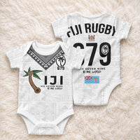 Fijian Rugby Baby Onesie Six Seven Nine to The World - Tapa Pattern LT03 - Polynesian Pride