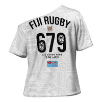 Fijian Rugby Cross Shoulder Shirt Six Seven Nine to The World - Tapa Pattern LT03 - Polynesian Pride
