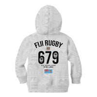 Fijian Rugby Kid Hoodie Six Seven Nine to The World - Tapa Pattern LT03 - Polynesian Pride