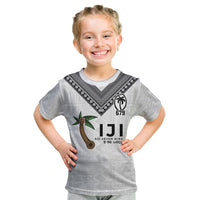 Fijian Rugby Kid T Shirt Six Seven Nine to The World - Tapa Pattern LT03 Multicolor - Polynesian Pride