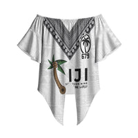 Fijian Rugby Off Shoulder Wrap Waist Top Six Seven Nine to The World - Tapa Pattern LT03 - Polynesian Pride