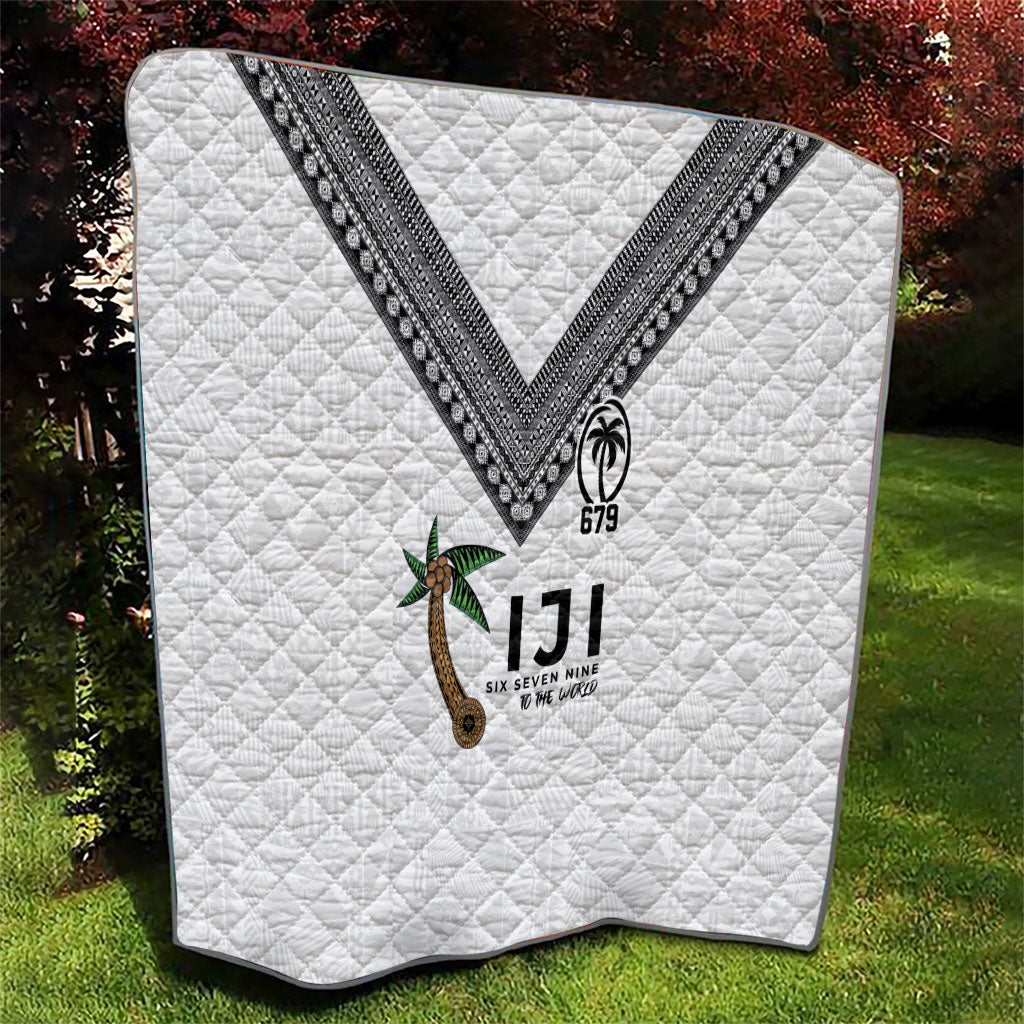 Fijian Rugby Quilt Six Seven Nine to The World - Tapa Pattern