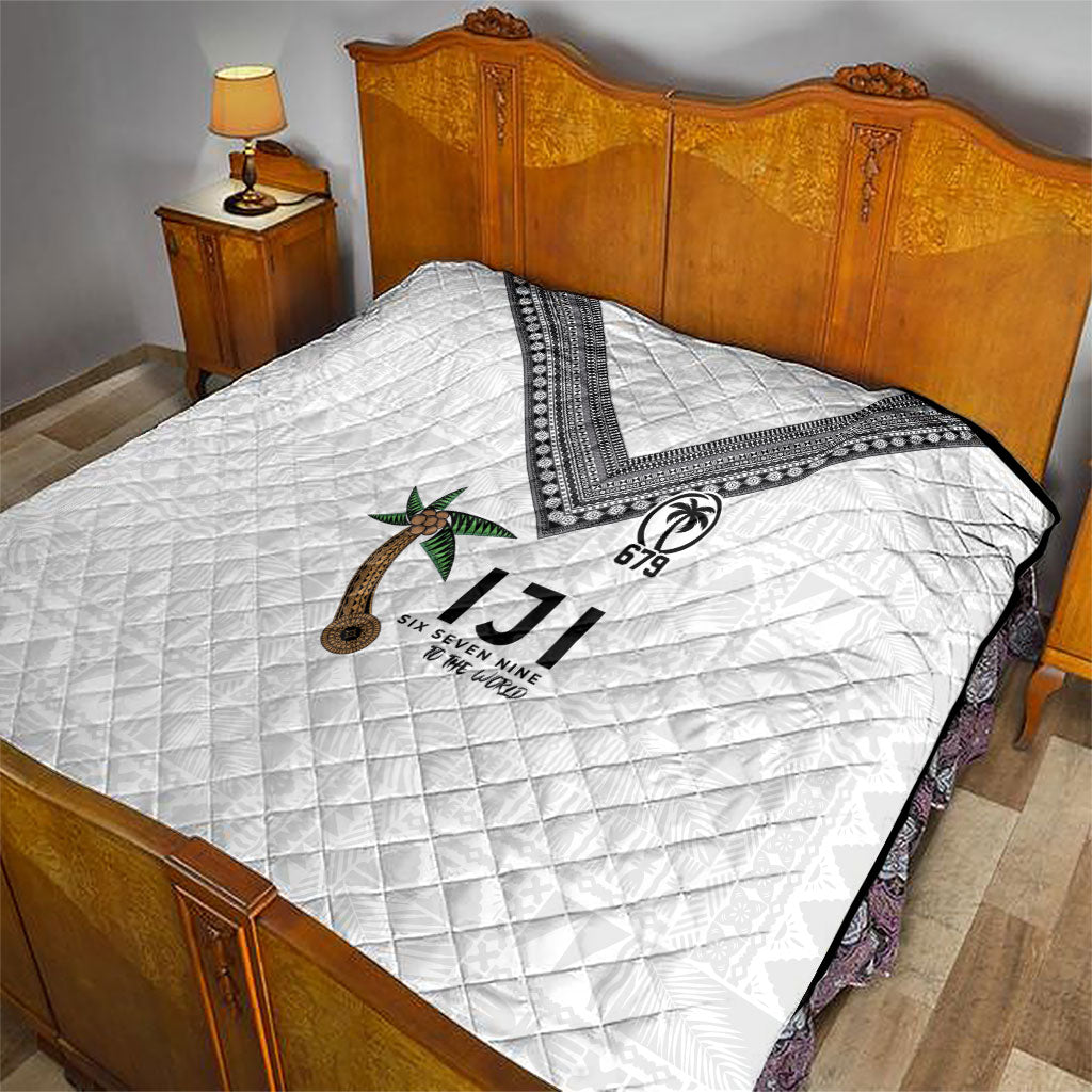 Fijian Rugby Quilt Six Seven Nine to The World - Tapa Pattern