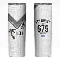 Fijian Rugby Skinny Tumbler Six Seven Nine to The World - Tapa Pattern LT03 Multicolor - Polynesian Pride
