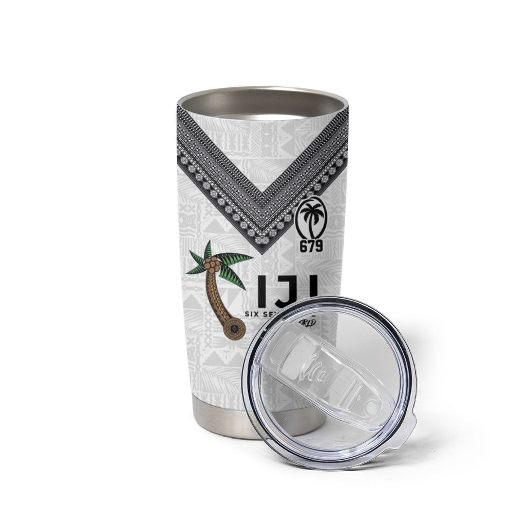 Fijian Rugby Tumbler Cup Six Seven Nine to The World - Tapa Pattern LT03 - Polynesian Pride