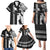 Hawaii Lanai Island Family Matching Puletasi Dress and Hawaiian Shirt Hawaiian King and Kakau Symbols Abstract Shoulder Tattoo LT03 - Polynesian Pride