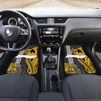 Hawaii Molokai Island Car Mats Hawaiian Warrior and Kakau Symbols Abstract Tattoo LT03 - Polynesian Pride