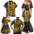 Hawaii Molokai Island Family Matching Mermaid Dress and Hawaiian Shirt Hawaiian Warrior and Kakau Symbols Abstract Tattoo LT03 - Polynesian Pride