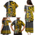 Hawaii Kahoolawe Island Family Matching Puletasi Dress and Hawaiian Shirt Hawaiian Warrior and Kakau Symbols Abstract Tattoo LT03 - Polynesian Pride