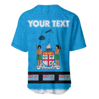 Fiji Merry Christmas Baseball Jersey Santa Suit Style With Tapa Tribal Pattern LT03 - Polynesian Pride