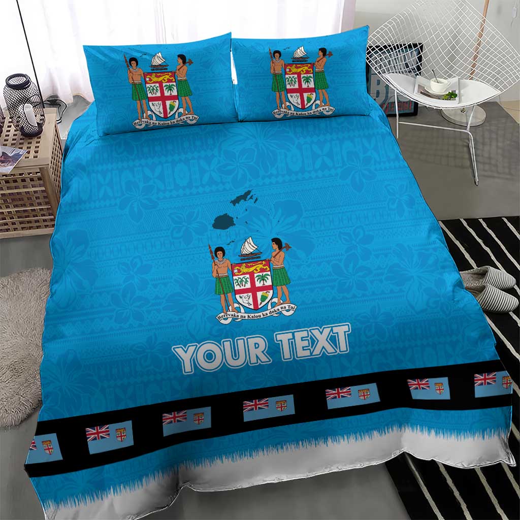 Fiji Merry Christmas Bedding Set Santa Suit Style With Tapa Tribal Pattern LT03 - Polynesian Pride