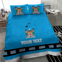 Fiji Merry Christmas Bedding Set Santa Suit Style With Tapa Tribal Pattern LT03 - Polynesian Pride