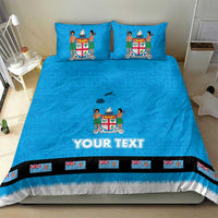 Fiji Merry Christmas Bedding Set Santa Suit Style With Tapa Tribal Pattern LT03 - Polynesian Pride