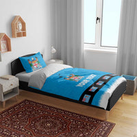 Fiji Merry Christmas Bedding Set Santa Suit Style With Tapa Tribal Pattern LT03 - Polynesian Pride