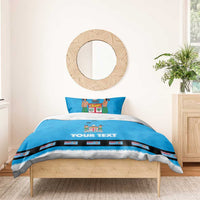 Fiji Merry Christmas Bedding Set Santa Suit Style With Tapa Tribal Pattern LT03 - Polynesian Pride