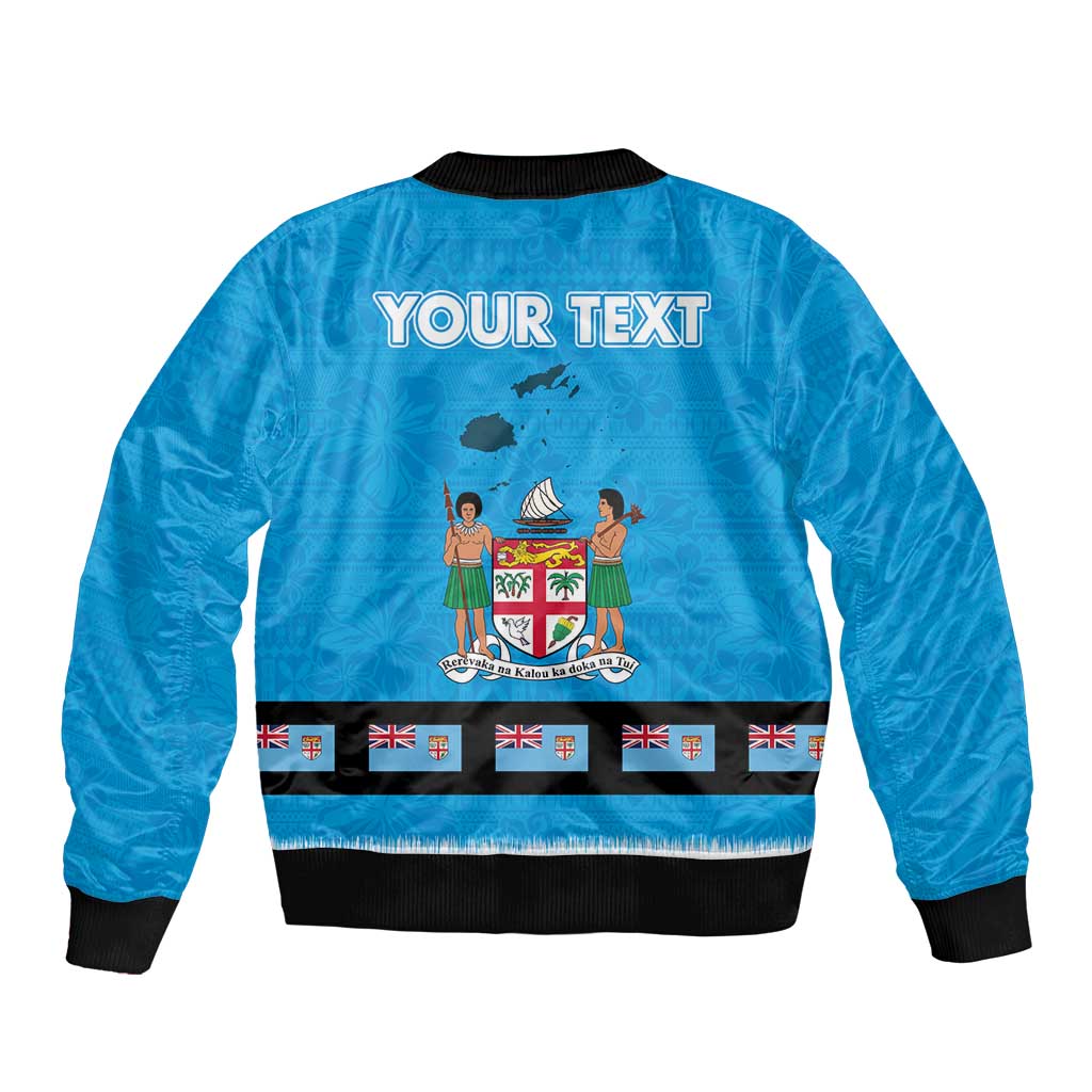 Fiji Merry Christmas Bomber Jacket Santa Suit Style With Tapa Tribal Pattern LT03 - Polynesian Pride