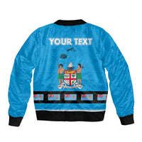 Fiji Merry Christmas Bomber Jacket Santa Suit Style With Tapa Tribal Pattern LT03 - Polynesian Pride