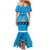 Fiji Merry Christmas Family Matching Mermaid Dress and Hawaiian Shirt Santa Suit Style With Tapa Tribal Pattern