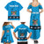 Fiji Merry Christmas Family Matching Summer Maxi Dress and Hawaiian Shirt Santa Suit Style With Tapa Tribal Pattern