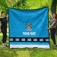 Fiji Merry Christmas Quilt Santa Suit Style With Tapa Tribal Pattern LT03 - Polynesian Pride