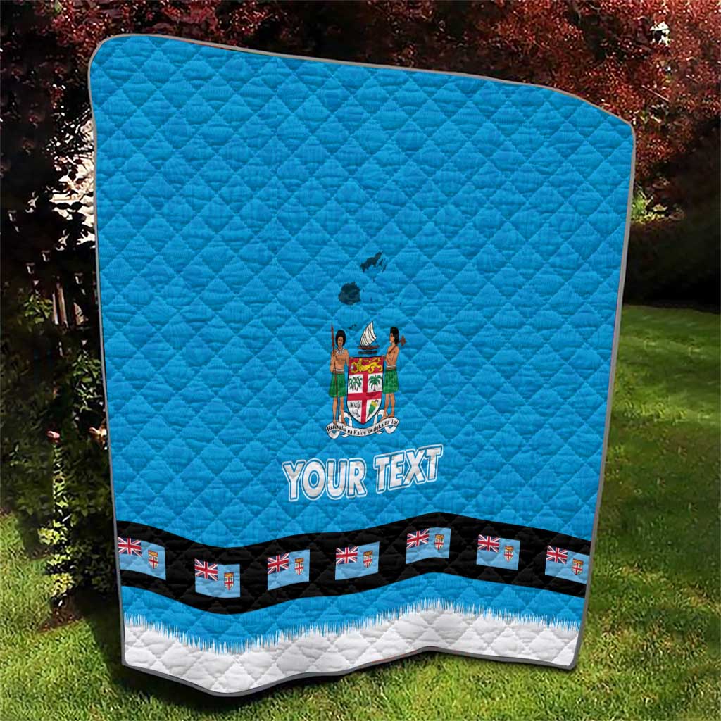 Fiji Merry Christmas Quilt Santa Suit Style With Tapa Tribal Pattern LT03 - Polynesian Pride