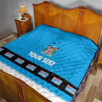 Fiji Merry Christmas Quilt Santa Suit Style With Tapa Tribal Pattern LT03 - Polynesian Pride