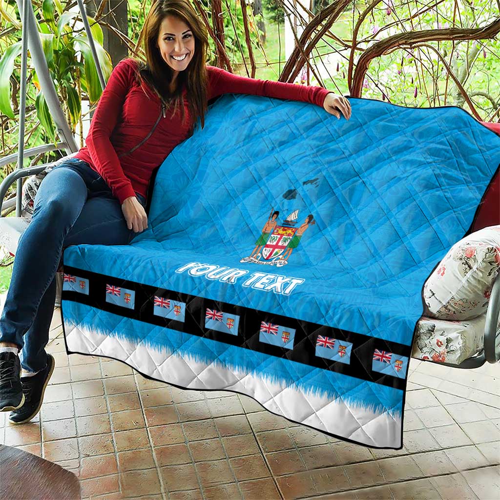 Fiji Merry Christmas Quilt Santa Suit Style With Tapa Tribal Pattern LT03 - Polynesian Pride