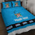 Fiji Merry Christmas Quilt Bed Set Santa Suit Style With Tapa Tribal Pattern