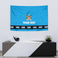 Fiji Merry Christmas Tapestry Santa Suit Style With Tapa Tribal Pattern LT03 - Polynesian Pride