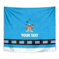 Fiji Merry Christmas Tapestry Santa Suit Style With Tapa Tribal Pattern LT03 - Polynesian Pride
