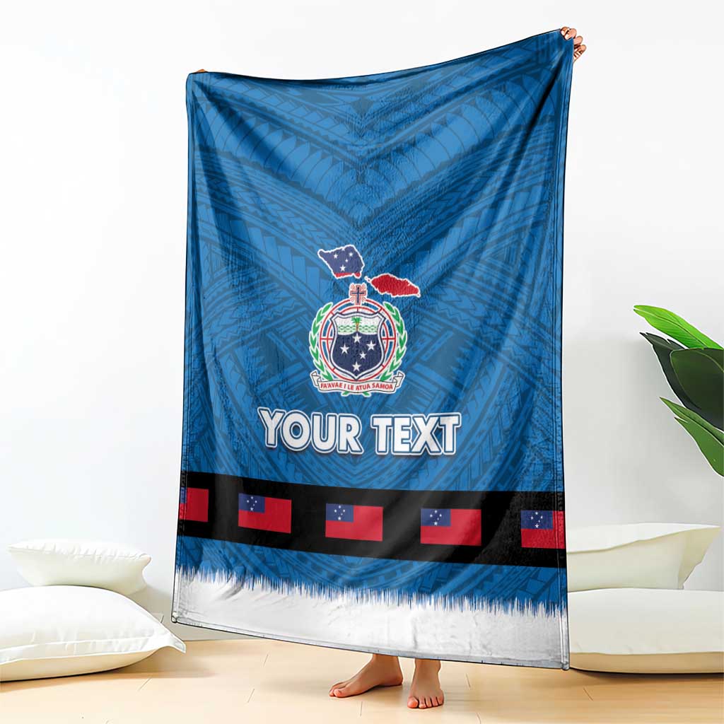 Samoa Merry Christmas Blanket Santa Suit Style With Tatau Tattoo Pattern LT03 - Polynesian Pride