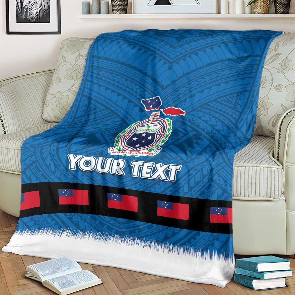 Samoa Merry Christmas Blanket Santa Suit Style With Tatau Tattoo Pattern LT03 - Polynesian Pride
